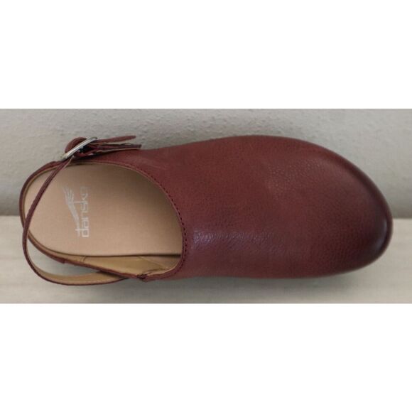 Dansko 9421-257800 Women's Sz 37 US 6.5-7 Ruby Berry Milled Burnished Mules - Picture 7 of 16